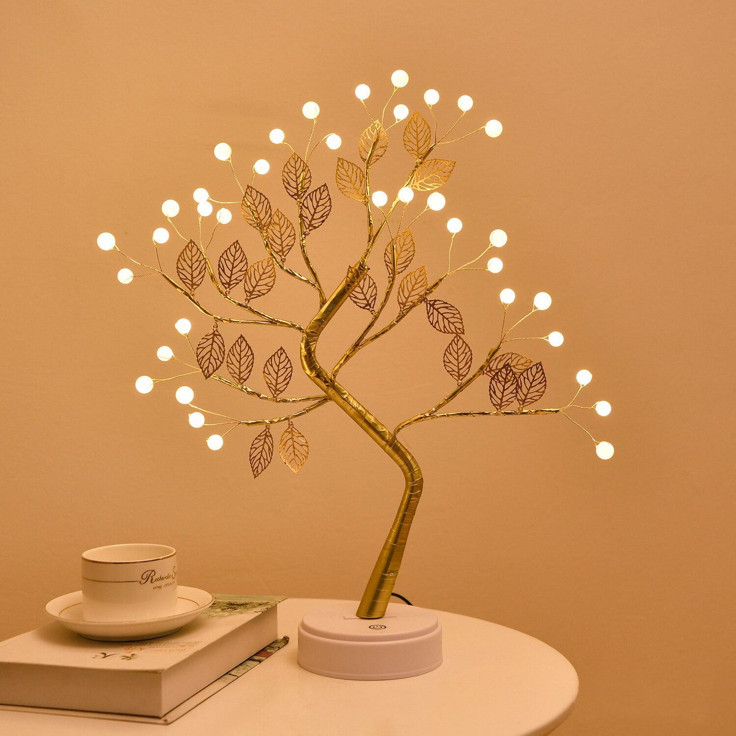 Tabletop Tree Lamp, Decorative LED Lights USB or AA Battery Powered for Bedroom Home Party