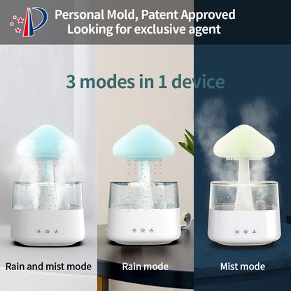 Rain Humidifier Mushroom Humidifier Rain Cloud Humidifier Water Drop Humidifier